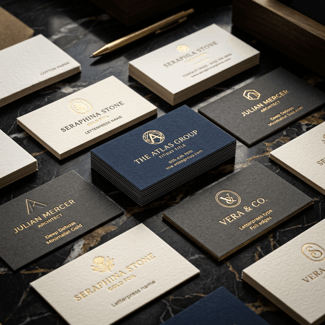 Danh thiếp ép kim